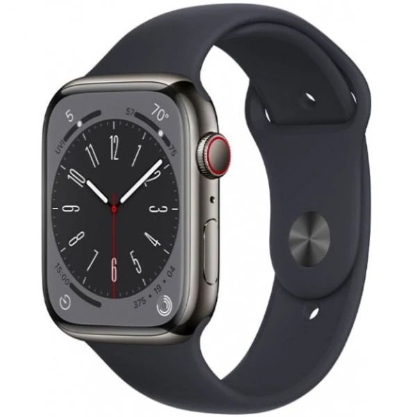 Apple Watch Series 8 41mm (LTE) Viền thép dây cao su chính Hãng VN/A