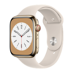 Apple Watch Series 8 45mm (LTE) Viền thép dây cao su nhập khẩu