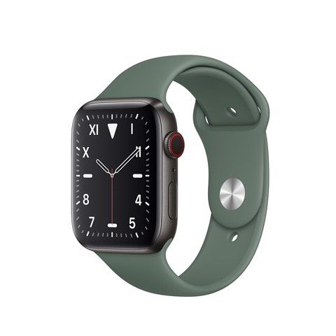 Apple Watch Series 5 Gray Titanium / Green Band (LTE)