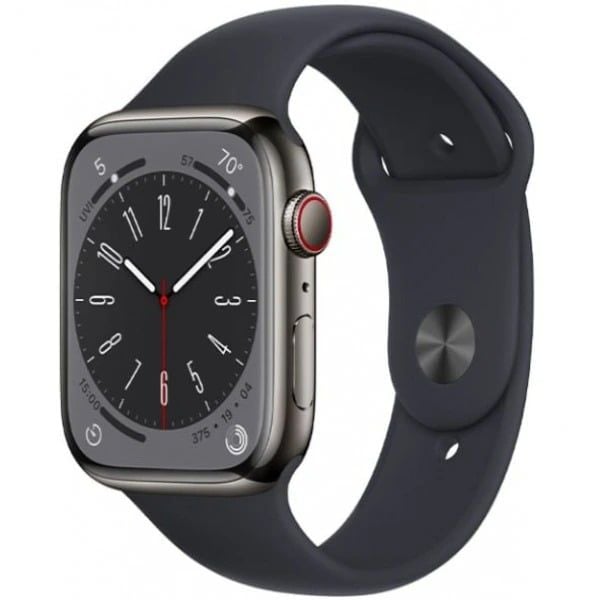 Apple Watch Series 8 41mm (LTE) Viền thép dây cao su nhập khẩu