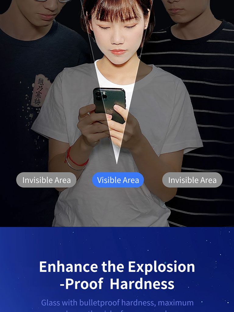 Miếng dán cường lực iphone 13 Pro Max MiPow Kingbull HD (Chống nhìn trộm)