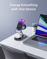 Đế Sạc Innostyle Magstation 3 in 1 for iPhone, Airpods, Apple Watch