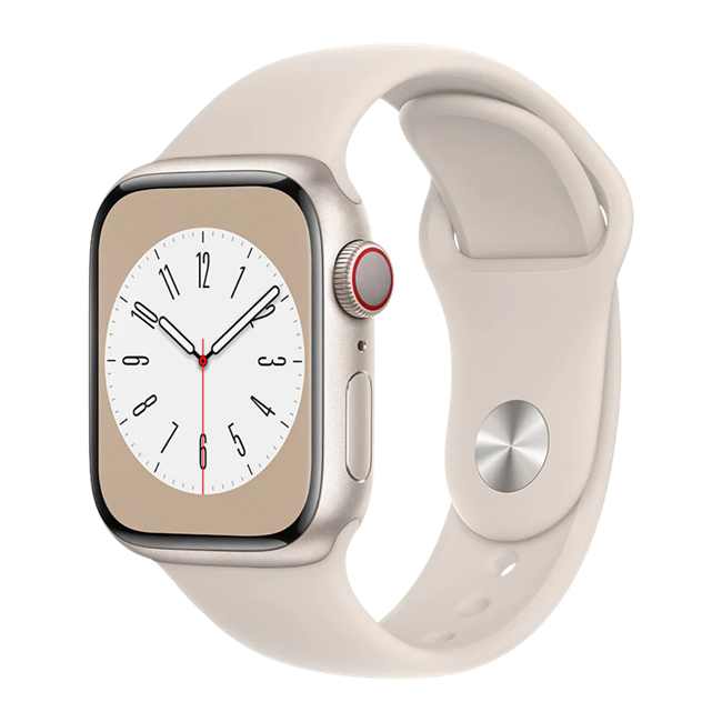 Apple Watch Series 8 41mm (LTE) Viền nhôm dây cao su chính hãng VN/A