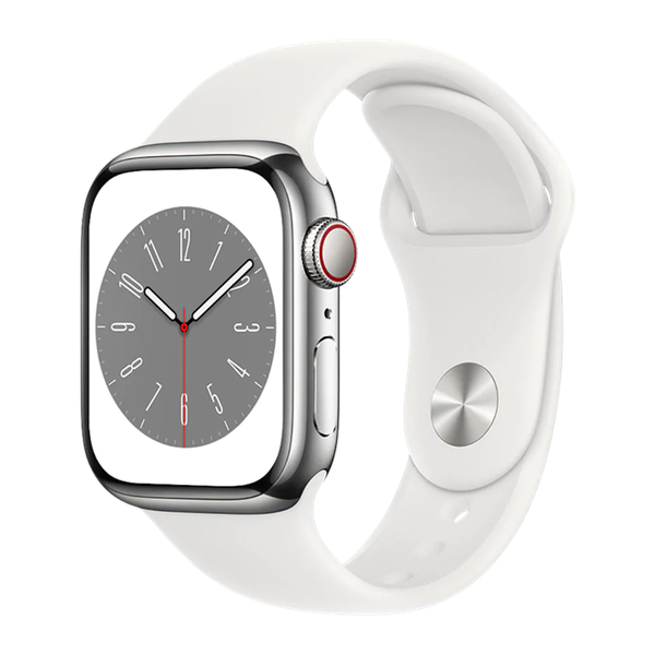 Apple Watch Series 8 45mm (LTE) Viền thép dây cao su chính hãng VN/A