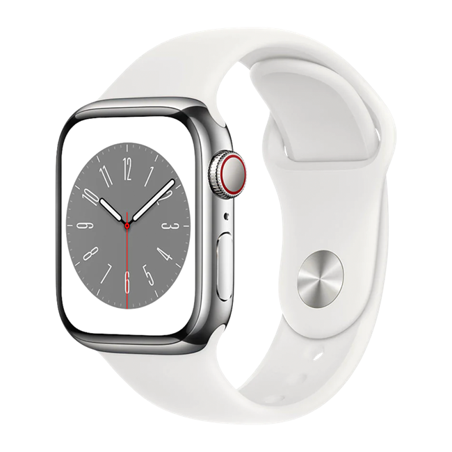 Apple Watch Series 8 41mm (LTE) Viền thép dây cao su chính Hãng VN/A