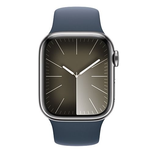 Apple Watch Series 9 LTE 41mm Viền thép Dây cao su chính hãng VN/A