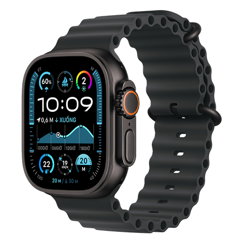 Apple Watch Ultra 2 (2024) 49mm 4G Viền Titan Dây Cao Su Nhập Khẩu