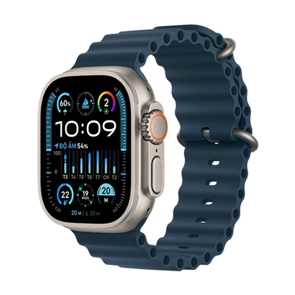 Apple Watch Ultra 2 (2024) 49mm 4G Viền Titan Dây Cao Su chính hãng VN/A