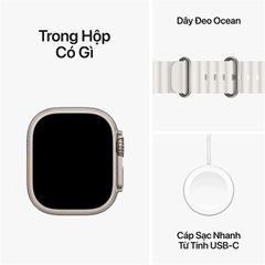 Apple Watch Ultra 2 (2024) 49mm 4G Viền Titan Dây Cao Su chính hãng VN/A