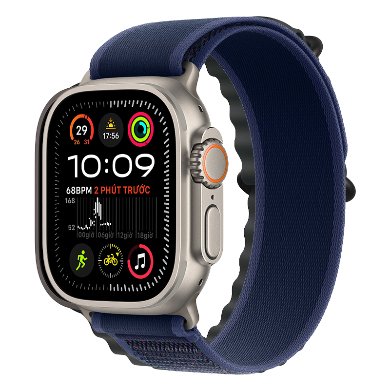 Apple Watch Ultra 2 (2024) 49mm 4G Viền Titan Dây Trail Loop chính hãng VN/A