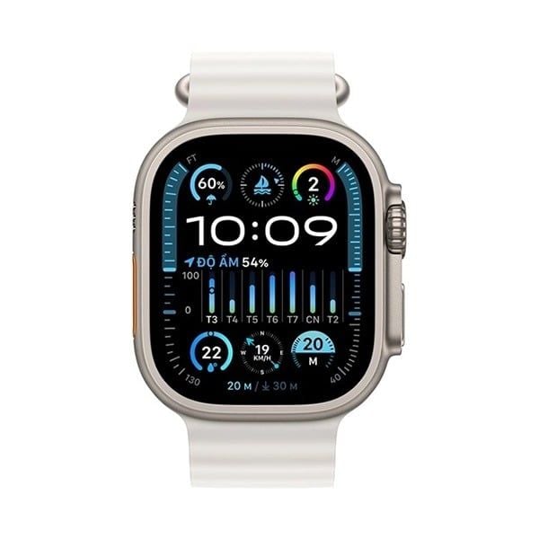 Apple Watch Ultra 2 (2024) 49mm 4G Viền Titan Dây Cao Su chính hãng VN/A