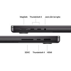 MacBook Pro 16 inch M4 Max 16CPU/40GPU/64GB/4TB Màn Hình Nano-Texture Nhập Khẩu