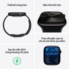 Apple Watch Series 10 LTE 46mm Viền Titan Dây thép nhập khẩu