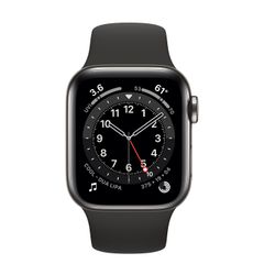 Apple Watch S6 Graphite Stainless Steel Case with Sport Band (GPS+Cellular)