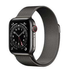 Apple Watch S6 Graphite Stainless Steel Case with Milanese Loop (GPS+Cellular)