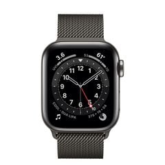 Apple Watch S6 Graphite Stainless Steel Case with Milanese Loop (GPS+Cellular)