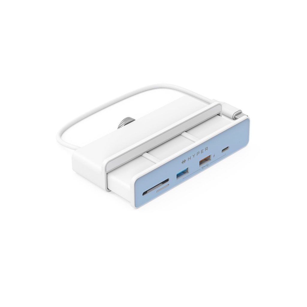 Cổng chuyển chuyên dụng iMac 24″ HYPERDIVE HDMI 4K60HZ 6-IN-1 USB-C HUB HD34A8 (Kèm 7 miếng dán theo màu máy)