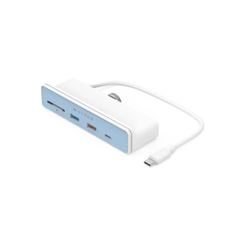 Cổng chuyển chuyên dụng iMac 24″ HYPERDIVE HDMI 4K60HZ 6-IN-1 USB-C HUB HD34A8 (Kèm 7 miếng dán theo màu máy)