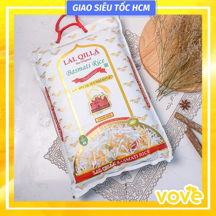gao hat dai truyen thong an do lal qilla traditional basmati rice phu hop nguoi tieu duong giam can 5kg