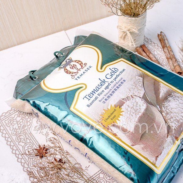  Gạo chuyên đặc biệt cho người tiều đường Ấn Độ TEMASEK Low GI Basmati Rice Gold, 5kg 