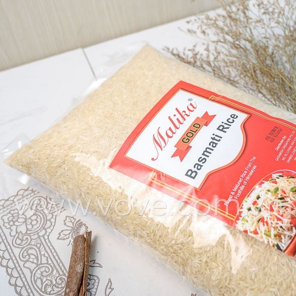 Gạo hạt dài Ấn Độ MALIKA Basmati Rice, phù hợp người tiểu đường, ăn kiêng, 1kg 