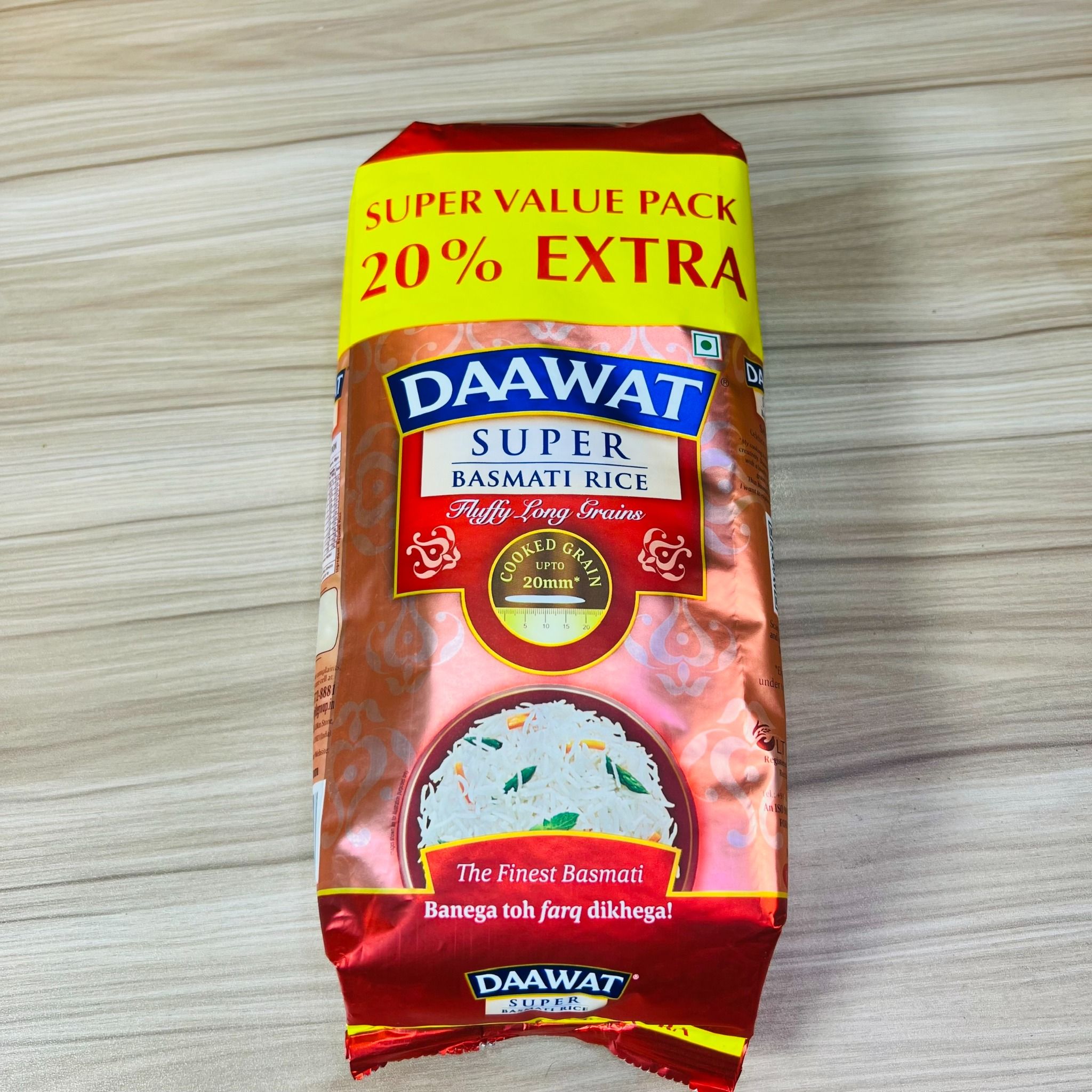  Gạo hạt dài Ấn Độ DAAWAT Super Basmati Rice, phù hợp người tiều đường, giảm cân, 1 kg 