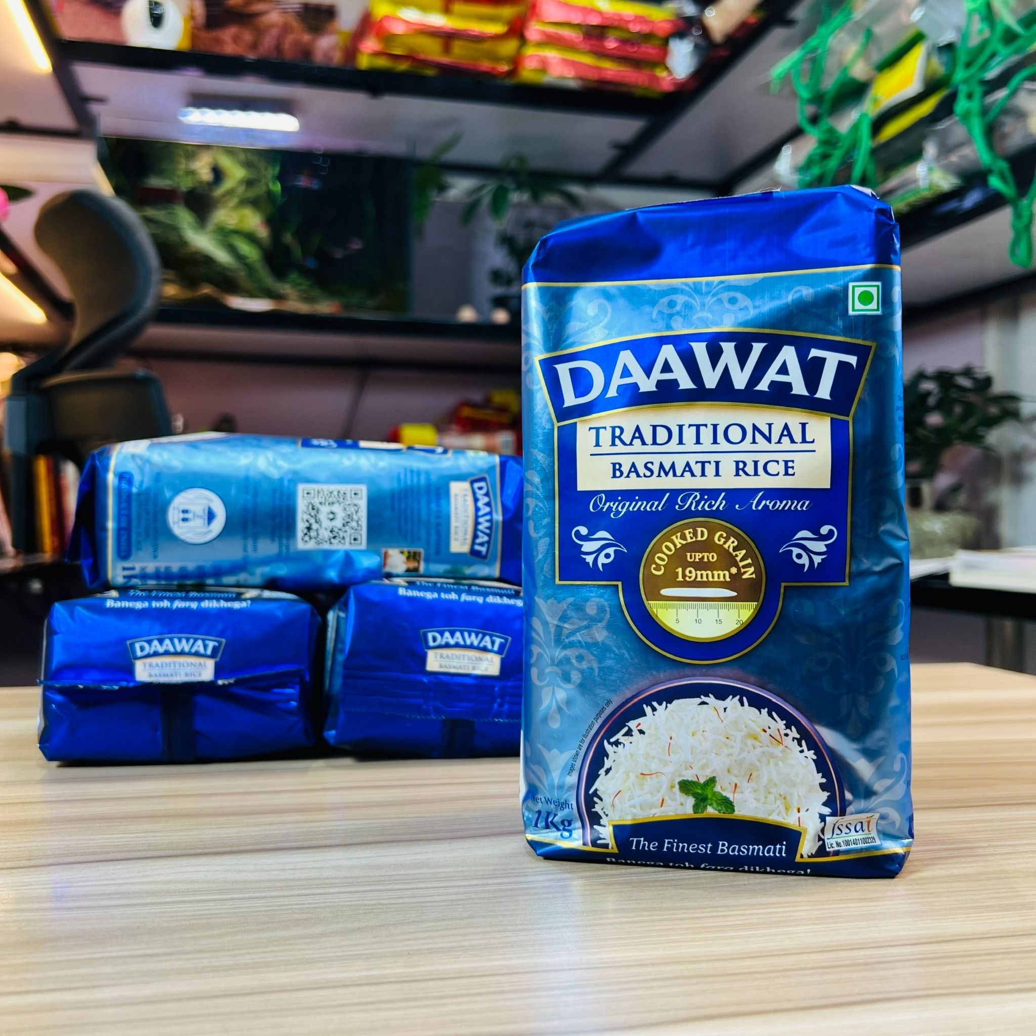  Gạo hạt dài Ấn Độ truyền thống DAAWAT Traditional Basmati Rice, phù hợp người tiểu đường, ăn kiêng, 5kg 