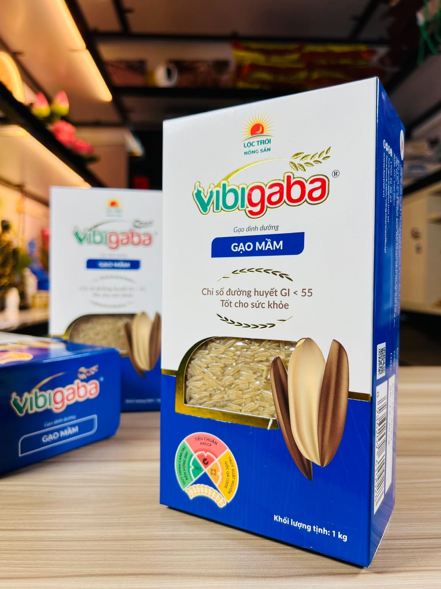  Gạo mầm Vibigaba dành cho người tiểu đường, thùng 12 kg ( 12 hộp) 