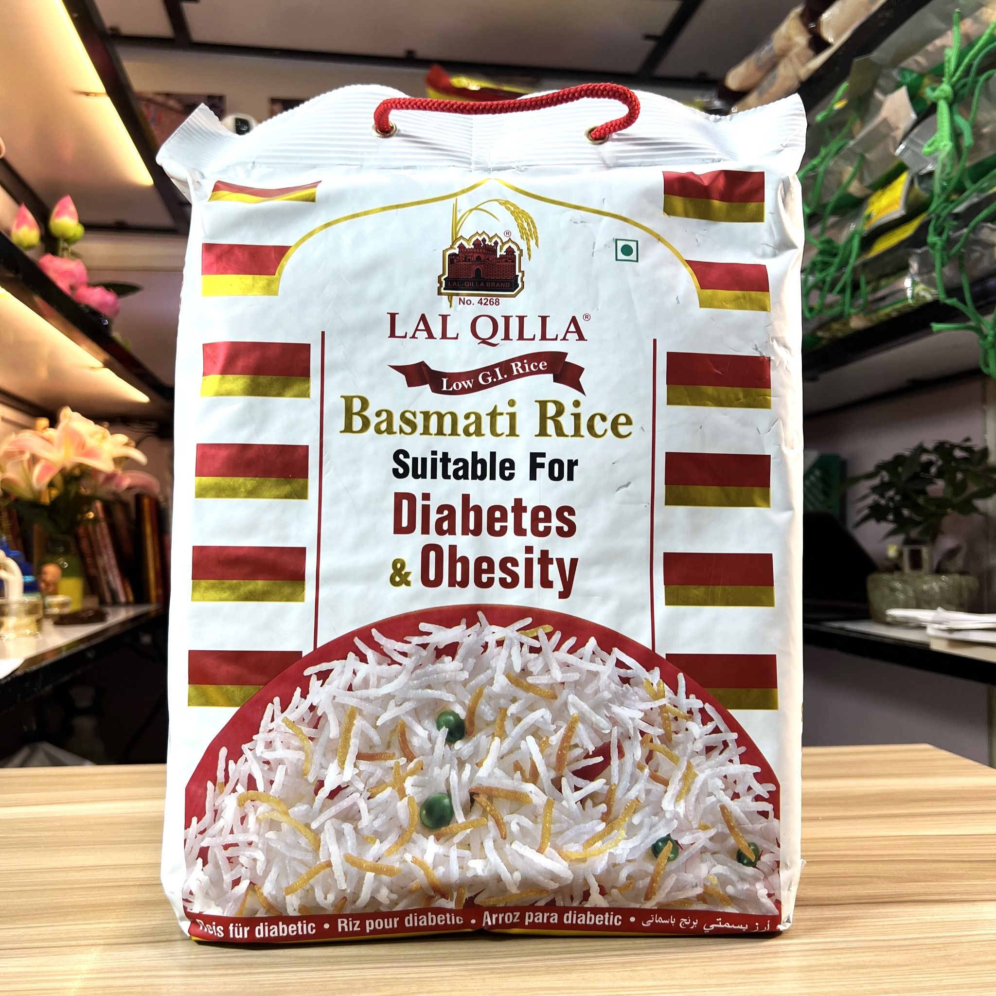  Gạo tiểu đường Ấn Độ Lal Qilla Low GI Basmati Rice for Diabetes & Obesity, 5kg 