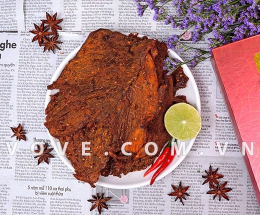  Khô bò Quãng Ngãi hiệu Thu Ba loại Miếng hũ 300gr 