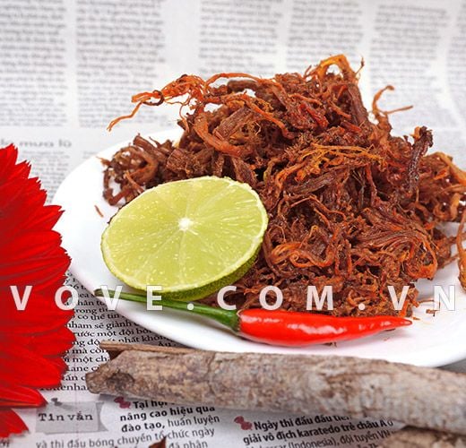  Khô bò Quãng Ngãi hiệu Thu Ba loại Sợi hũ 300g 