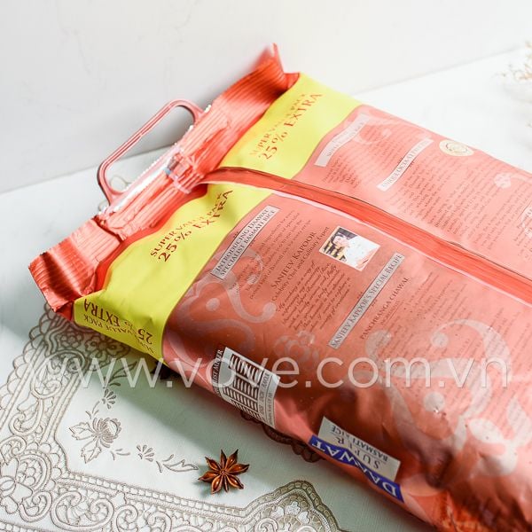  Gạo hạt dài Ấn Độ DAAWAT Super Basmati Rice, phù hợp người tiều đường, giảm cân, 5kg 