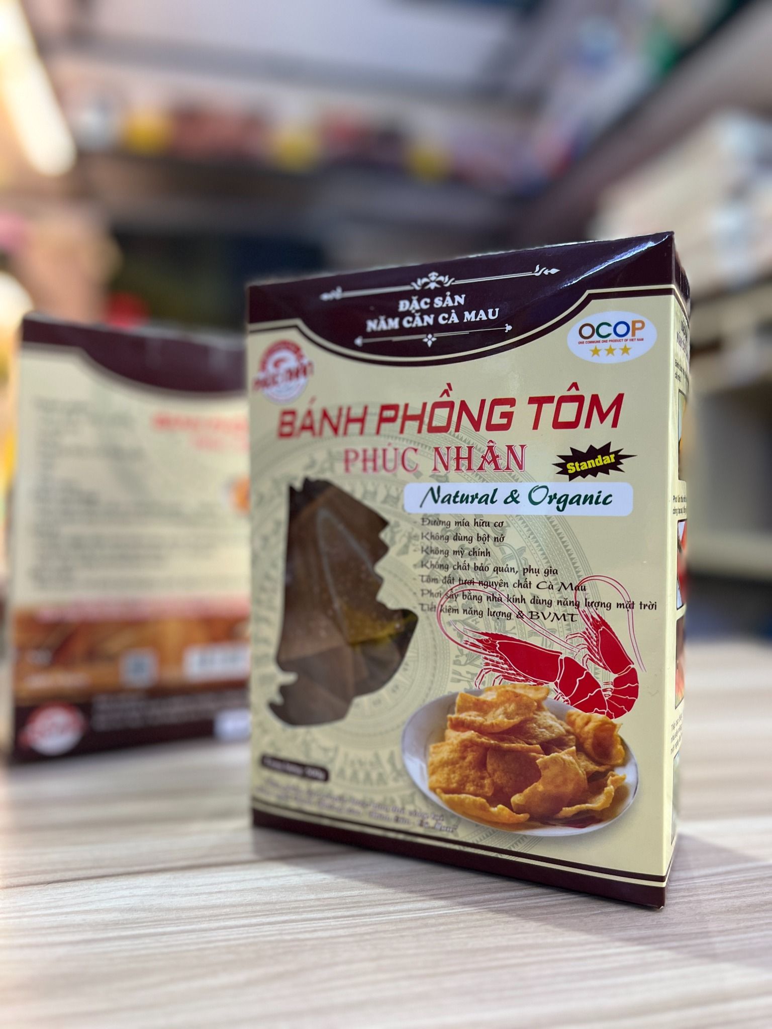  Bánh Phồng Tôm Cà Mau hiệu Phúc Nhân (hộp giấy), 500g 