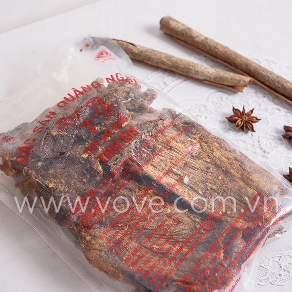  Khô bò Quãng Ngãi hiệu Thu Ba loại Miếng hộp 500gr 