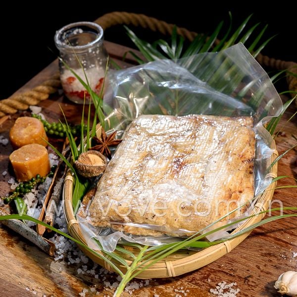  Khô cá Thiều Phú Quốc tẩm gia vi ăn liền, loại miếng cán ép 500gr 