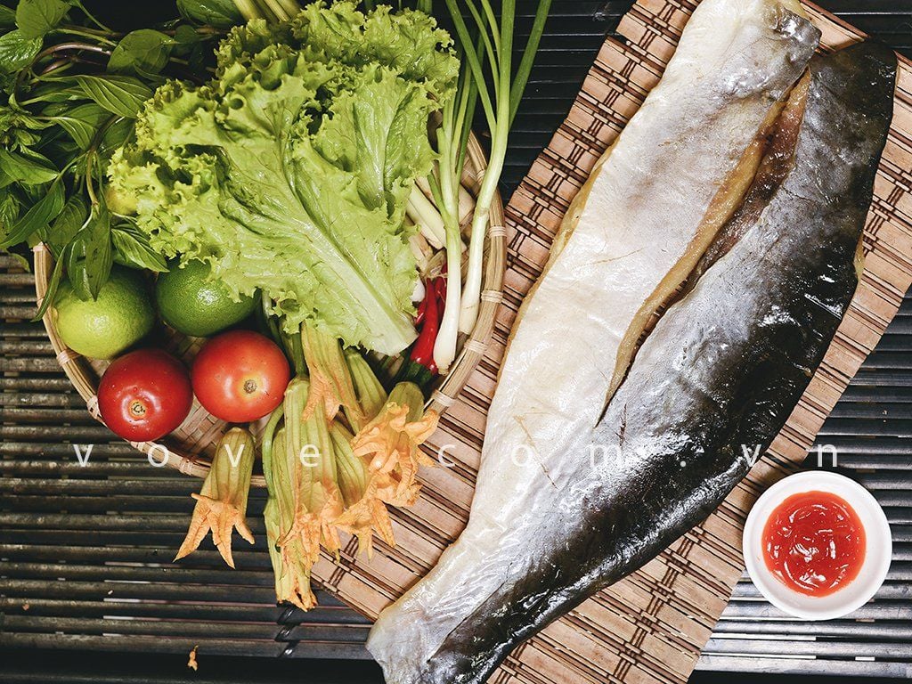  Khô cá tra ( cá lăn) phồng Biển Hồ Campuchia loại lớn (tự nhiên 100%) 1Kg 
