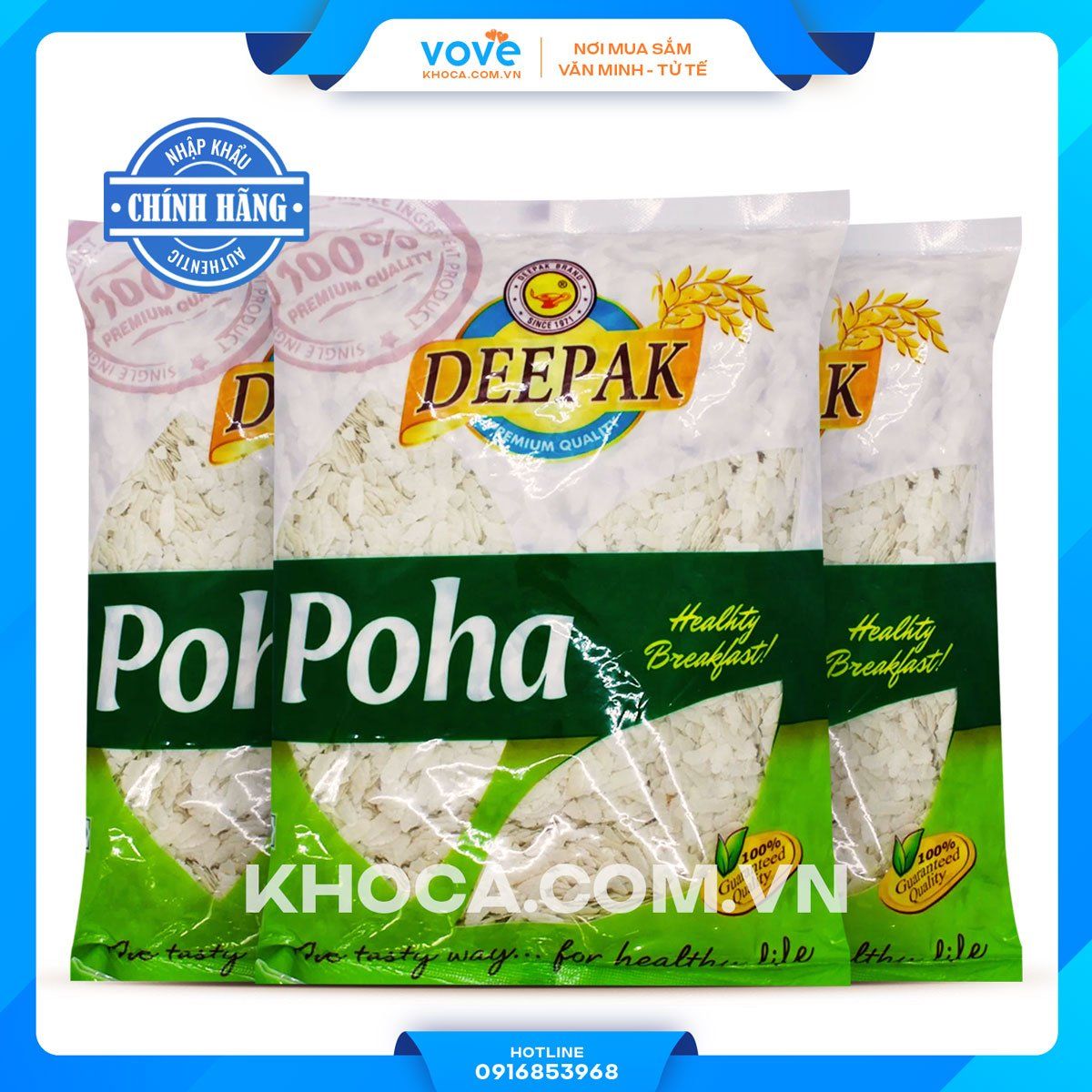 gao dep com dep deepak poha rice flakes 500g