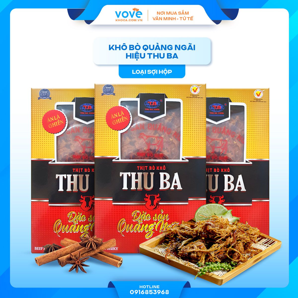 kho bo quang ngai hieu thu ba loai soi hop 250gr