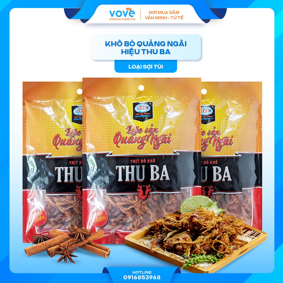 kho bo quang ngai hieu thu ba loai soi tui 200gr