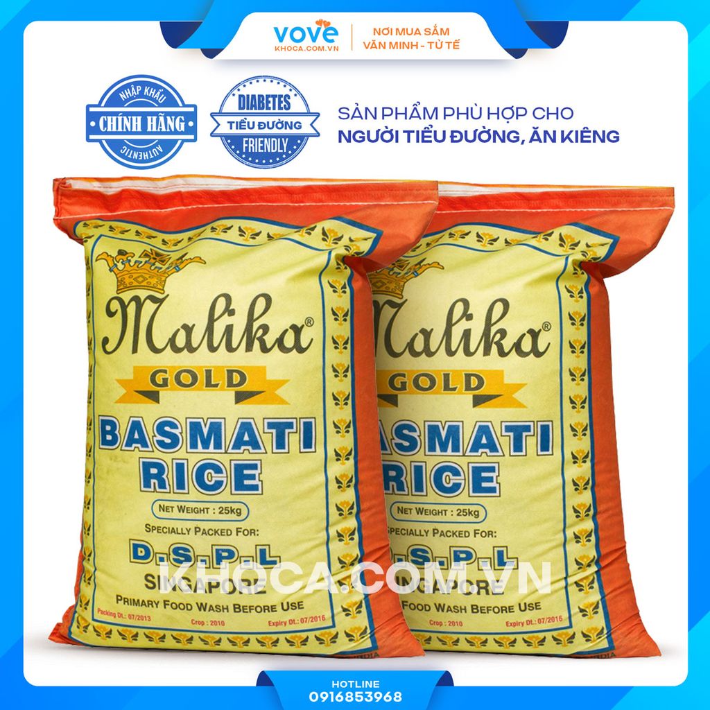 gao hat dai an do malika basmati rice phu hop nguoi tieu duong an kieng 25kg