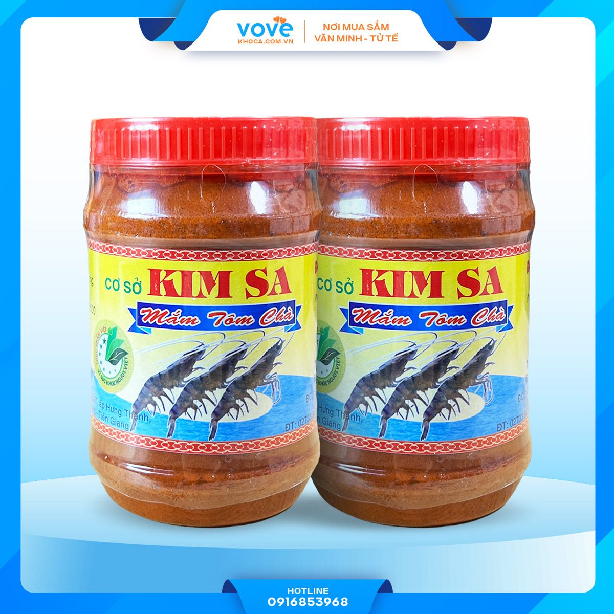  Mắm Tôm Chà Gò Công hiệu Kim Sa (mắm tiến vua) hủ 250gr 
