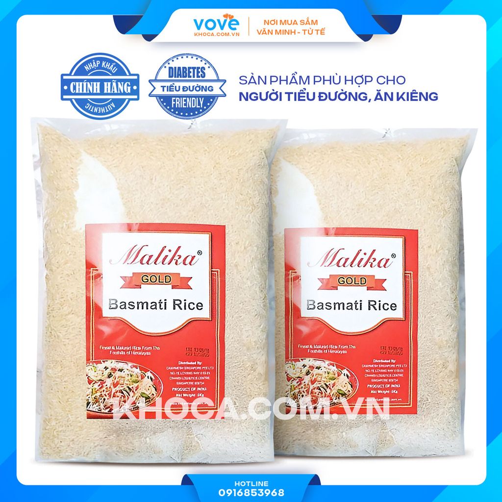 gao hat dai an do malika basmati rice phu hop nguoi tieu duong an kieng 5kg