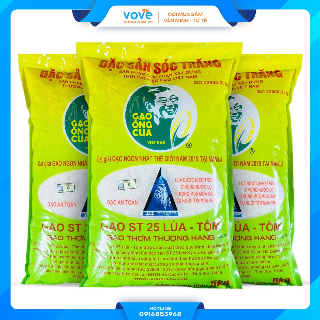 gao st25 loai lua tom soc trang hieu ong cua that 100 ngon nhat the gioi 2019 2023 5 kg