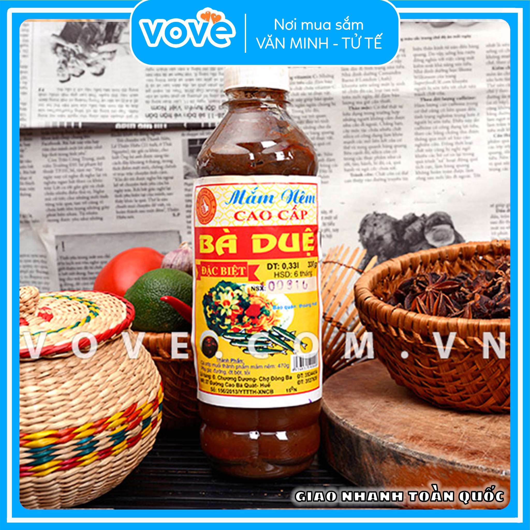  Mắm nêm Huế hiệu Bà Duệ (chưa pha) 500gr 
