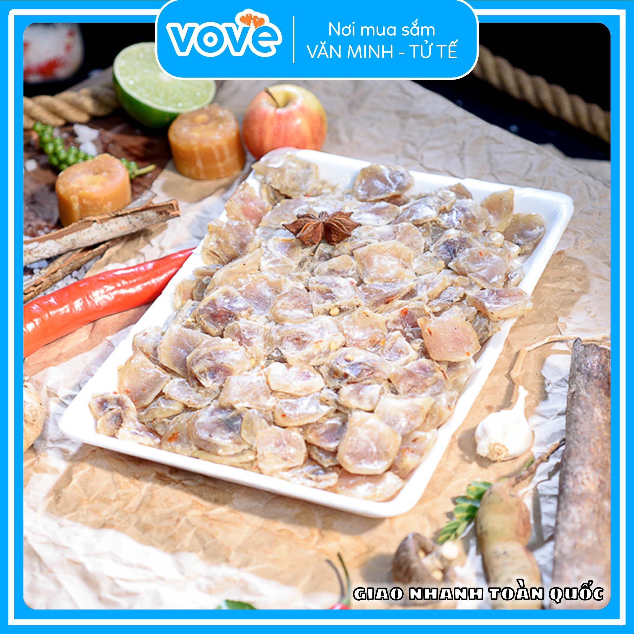  Khô gò má cá Lóc loại đặc biệt 500gr 