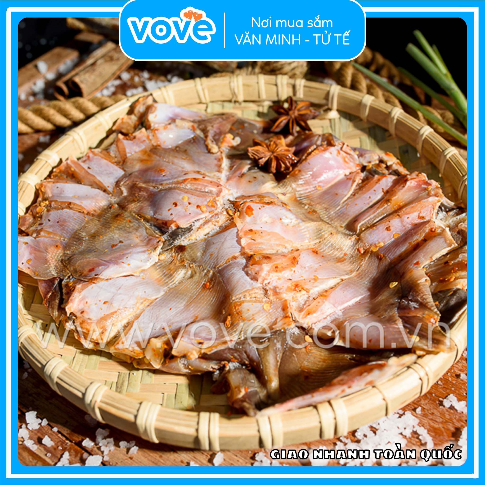  Khô cá Đuối Vũng Tàu 1 nắng 500gr 