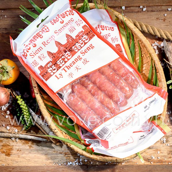  Lạp Xưởng Heo Siêm Riệp hiệu Ly Theang Seng 500gr 