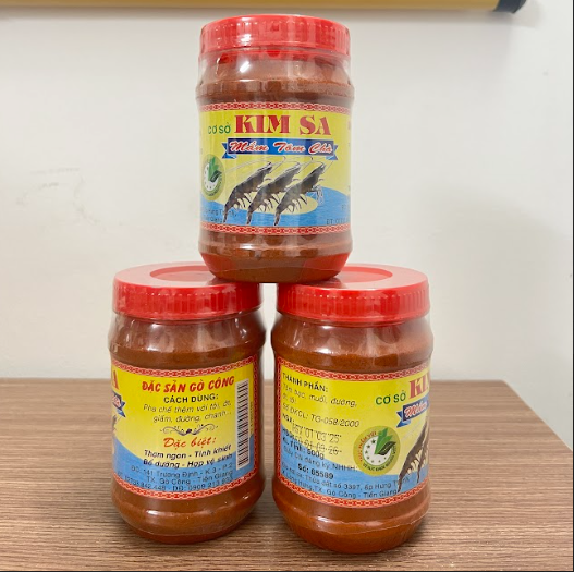  Mắm Tôm Chà Gò Công hiệu Kim Sa (mắm tiến vua) hủ 500gr 