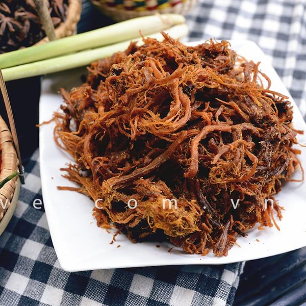  Khô bò Quãng Ngãi hiệu Thu Ba loại Sợi hộp 500gr 