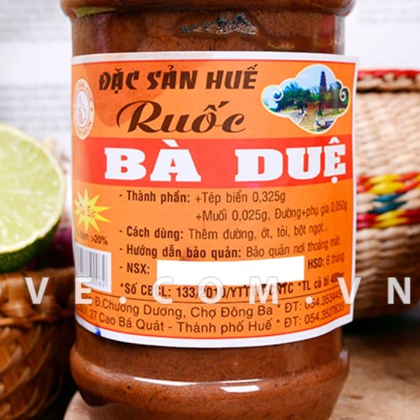  Mắm Ruốc Huế hiệu Bà Duệ (nhiều loại, chuyên cho nấu bún bò) 
